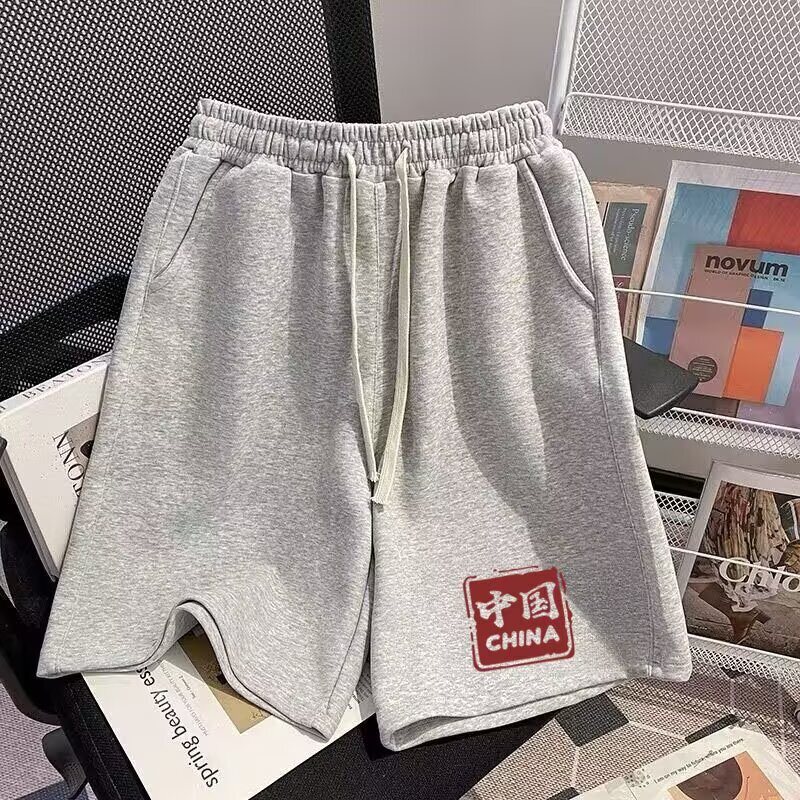 Plus-Size Men's Shorts Summer Casual Thin Printed Shorts for Big Guys