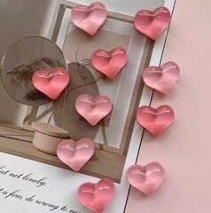 クロスボーダーのピンクの愛の冷蔵庫の磁力は創意の立体のかわいい桃の心の冷蔵庫を貼って写真の伝言板の磁気を貼って貼ります。