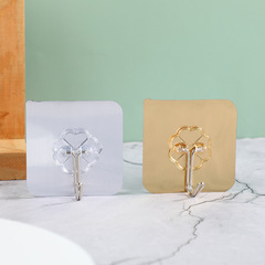 Gold and silver traceless hooks strong adhesive hooks wholesale kitchen bathroom nail-free nail-free stickers magic sticky hooks