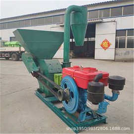 玉米芯饲料粉碎机 豆秸花生秧打草面子机 小型饲料粉碎机图片