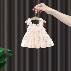 一歲小女孩夏季可愛公主裙兒童夏款裙子女寶寶夏季甜美連衣裙代發