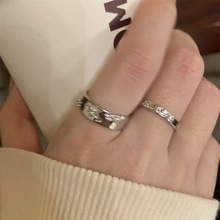 锆石戒指女小众设计感韩系百搭对戒轻奢时尚精致气质高级感食指环