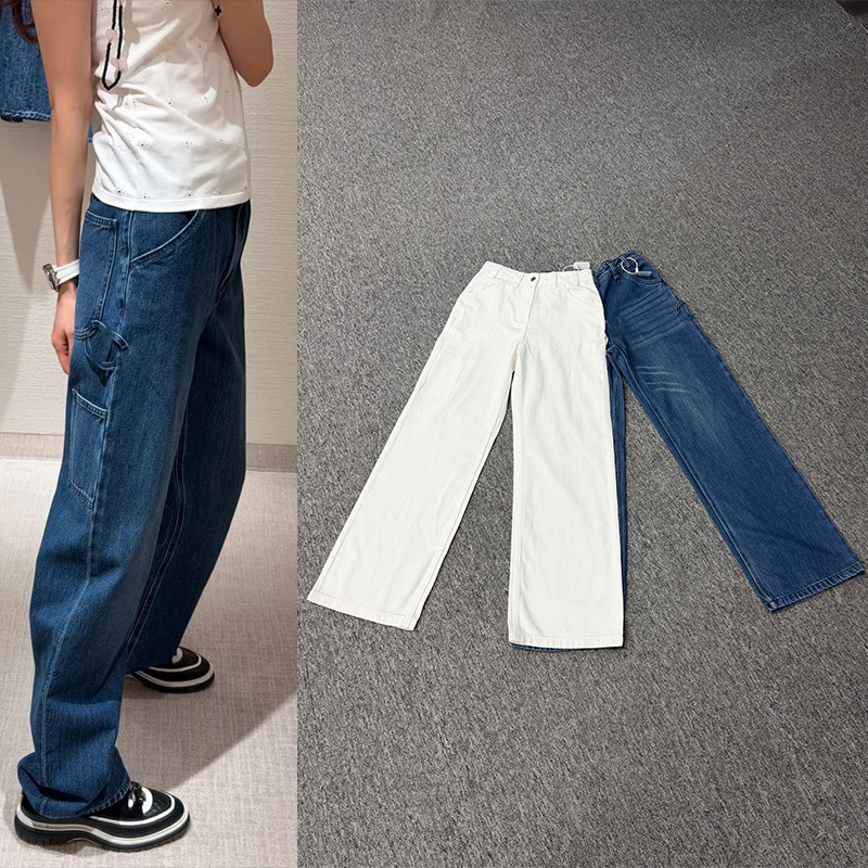 Chanel-Style Women's High-Waisted Straight-Leg Loose Casual Versatile Thin Jeans European and American Style 2026 Summer New Model