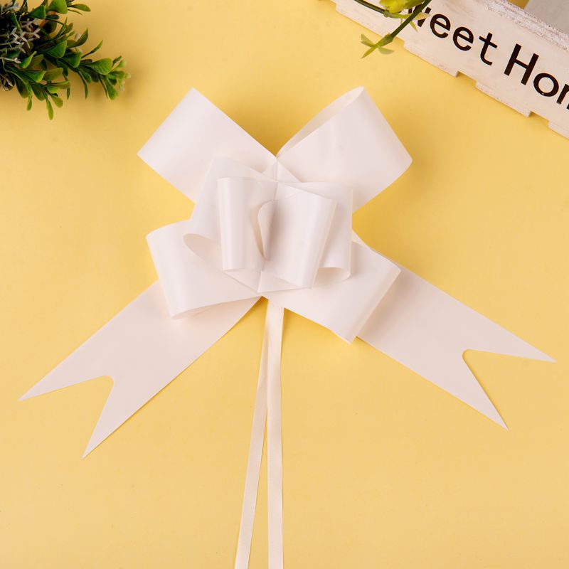 Venta al por mayor grande 50 elegante color sólido arco mano tire flor boda suministros boda coche regalo flor decoración flor dibujo