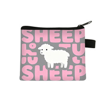 动物剪影儿童卡通零钱包钥匙硬币耳机包可爱卡通涤纶钱包跨境热销