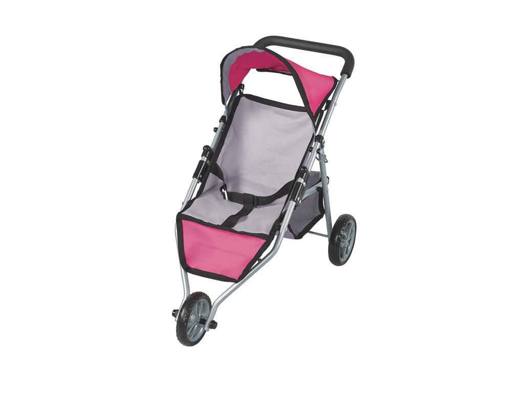 跨境外贸儿童娃娃手推车配书包铁艺骨架牛津布材质婴儿过家家玩具