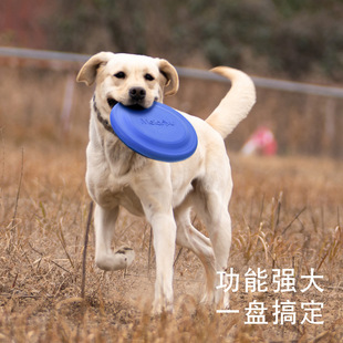 Meianju Bite-Resistant Soft Frisbee Dog Outdoor Training Pet Toy Foam Material Floating Interactive Toy