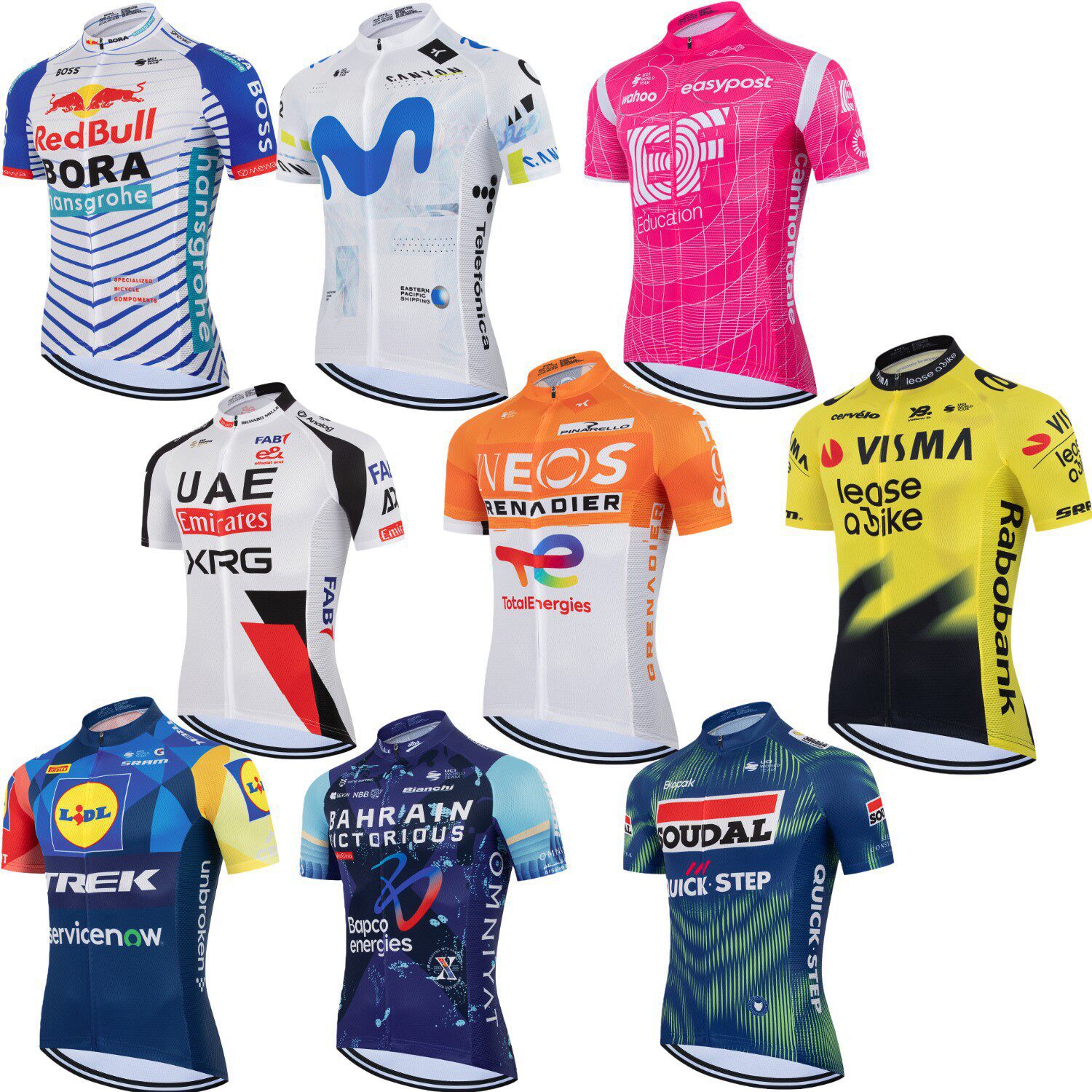 2026 new model Tour de France team short-sleeve cycling jersey, breathable and sweat-wicking road bike cycling pants, 24-hour shipping