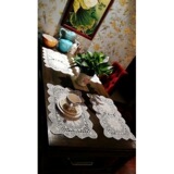 (Трансграничная торговля), крючок для вязания ручной работы, настольный коврик, прямоугольная обеденная тарелка, 25×40см