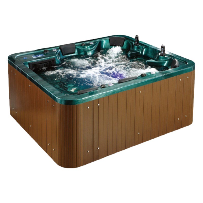Villa patio al aire libre masaje bañera multi-Persona temperatura constante calefacción surf SPA burbuja piscina casa aguas termales piscina grande