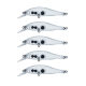 smylure new 9.5cm/10g machete submerged mino transparent uncoated bait blank body wholesale