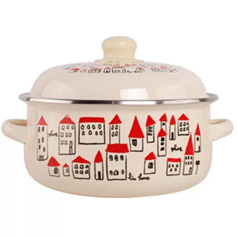 Lard enamel basin food grade thickened oil tank high temperature resistant large capacity meat oil kitchen household use can be stored in refrigerator