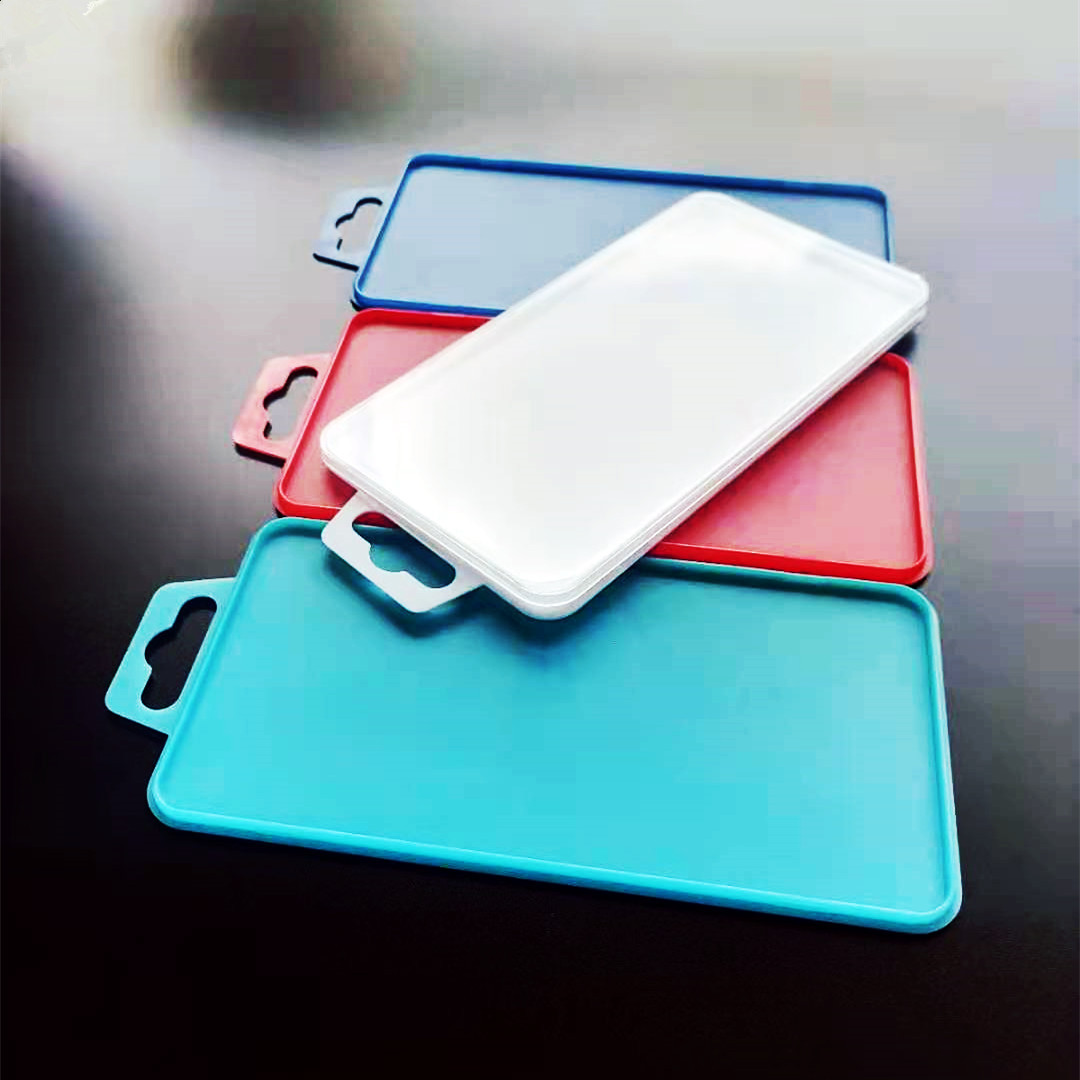 大量现货供应手机钢化膜欧标飞机孔水晶盒子欧规蝴蝶孔黑色塑料盒