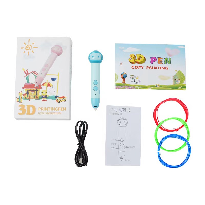 Suministro directo de fábrica de los niños de baja temperatura 3d pluma de impresión 3D cepillo tridimensional de los niños graffiti pluma 3d regalo de los niños 3d pluma