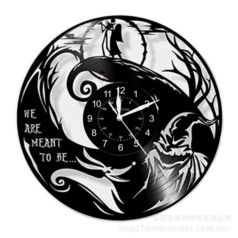 Reloj de pared grabado de vinilo personalizado Retro decoración de la sala de estar arte de pared reloj antiguo reloj de casa