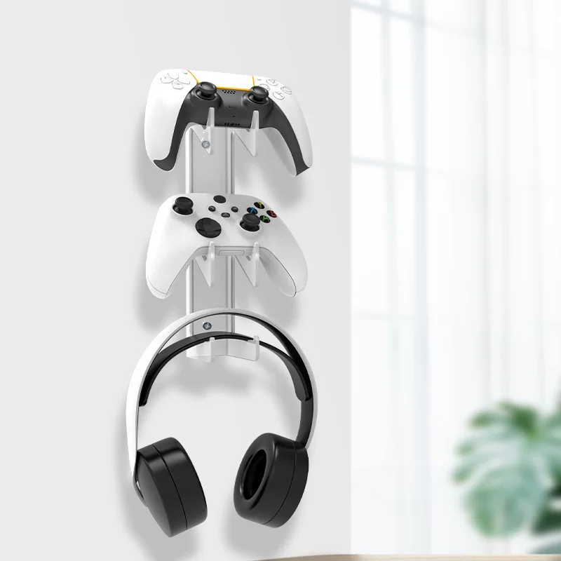 PS5/PS4/XBOX/SWITCH handle universal storage shelf wall storage headset transparent hanging frame