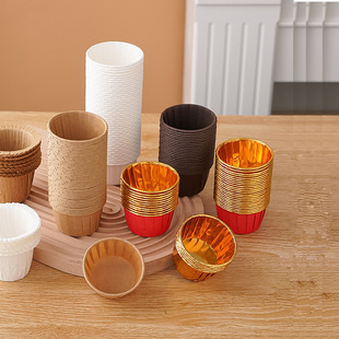 Cupcakes Cuppers Baking Cups Roll-up Flanging Folding Baking Cups 50 Cross Border Cups