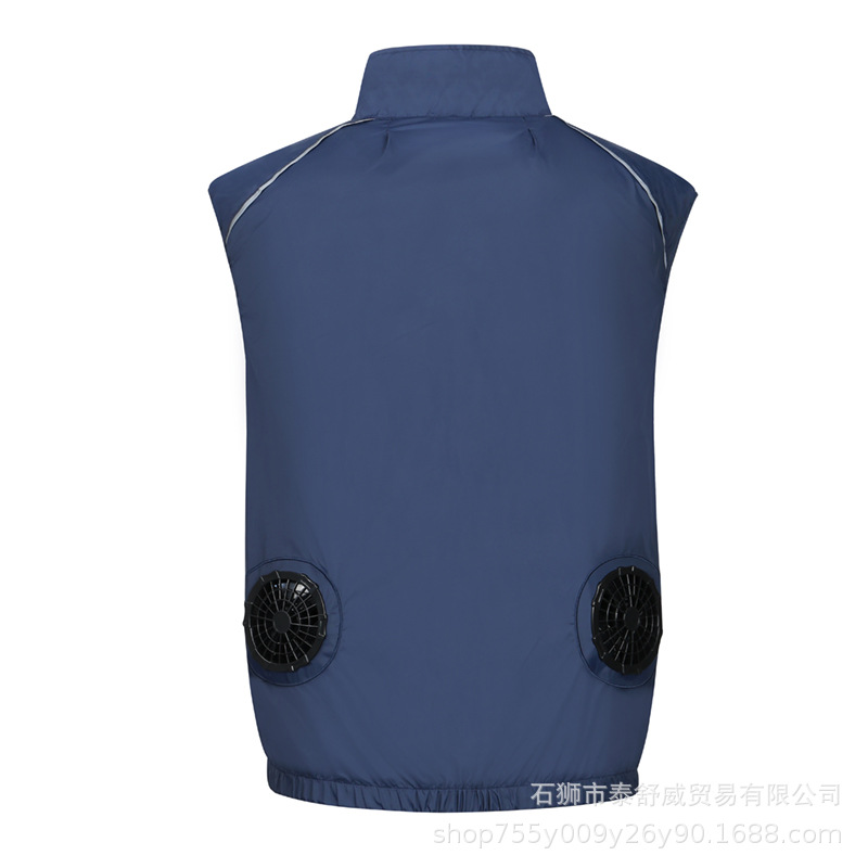 Nuevo chaleco de aire acondicionado inteligente transfronterizo de verano refrigeración artefacto de trabajo al aire libre de deportes de ventilador de refrigeración chaleco