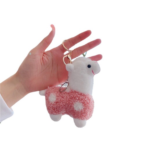 Alpaca doll plush toy small pendant wholesale bag pendant keychain doll event gift
