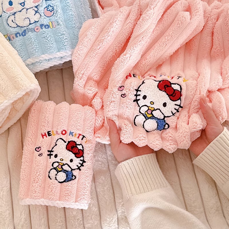 Cute Yugui Dog Bath Towel Women's New Absorbent Coral Fleece Quick-drying Children's Student Dormitory Towel Three-piece Thickened Set Cute Yugui Dog Bath Towel Women's New Absorbent Coral Fleece Quick-drying Children's Student Dormitory Towel Three-piece Thickened Set