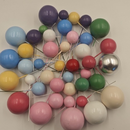 Gold Ball Silver Ball Cake Decoration Plugin Cake Accessory 2cm 2.5cm 3cm 4cm Cake Decoration Balls 10 Pieces Set