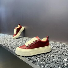 厚底面包板鞋男鞋秋季潮流百搭运动休闲潮鞋男士小众设计美式复古