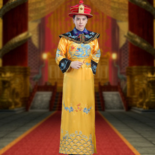Ancient Qianlong Costume Emperor Dragon Robe Qing Dynasty Qin Dynasty Tang Dynasty Palace Costume Studio Annual Meeting Performance