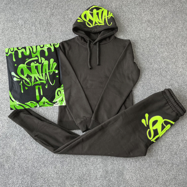 T03 suit [black print green]]