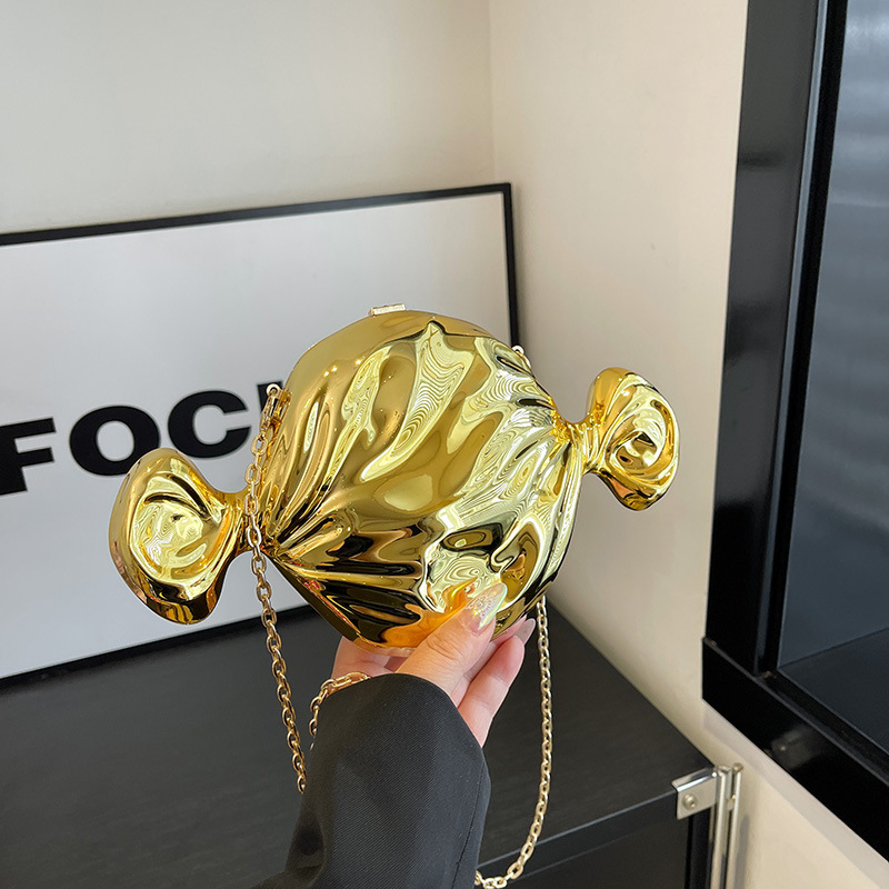 Cross-border Fashion Personality Celebrity Evening Bag Cute Candy Shape Gloss Mirror Clutch Bag Crossbody Bag Women's Bag