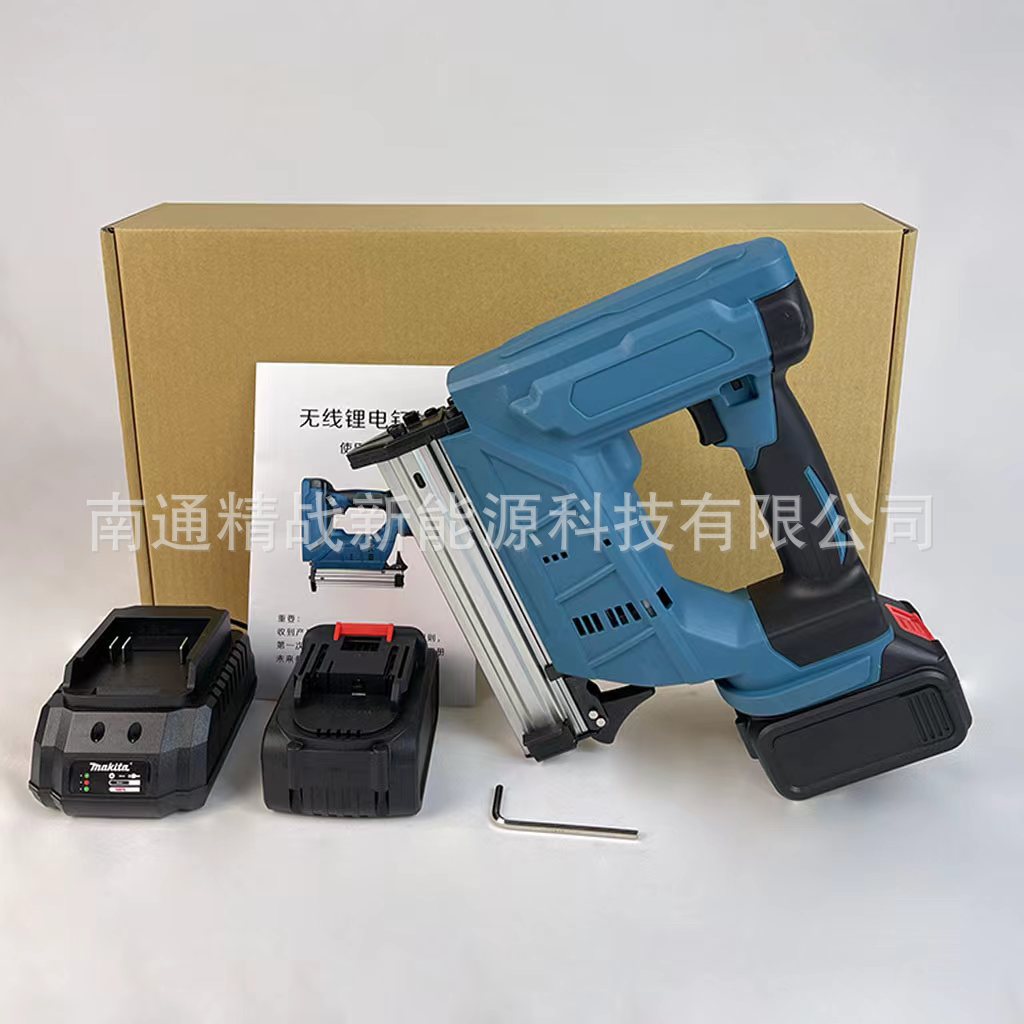 厂家批发无线锂电打钉枪F30直钉枪单发自动打钉木工码钉枪钢钉枪