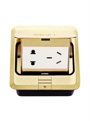 International electrical site socket all-copper five-hole damping multimedia invisible home floor ground network panel cover