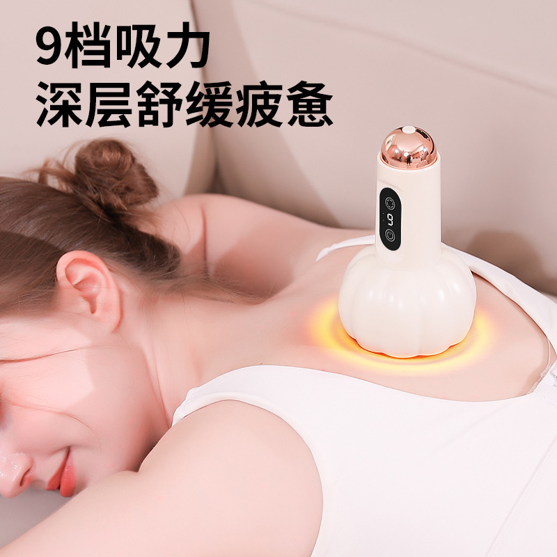 新しい電気カッピング器具、家庭用充電式経絡浚渫理学療法器具、カッピングとスクレーピングのオールインワン充電式マッサージ器具|undefined