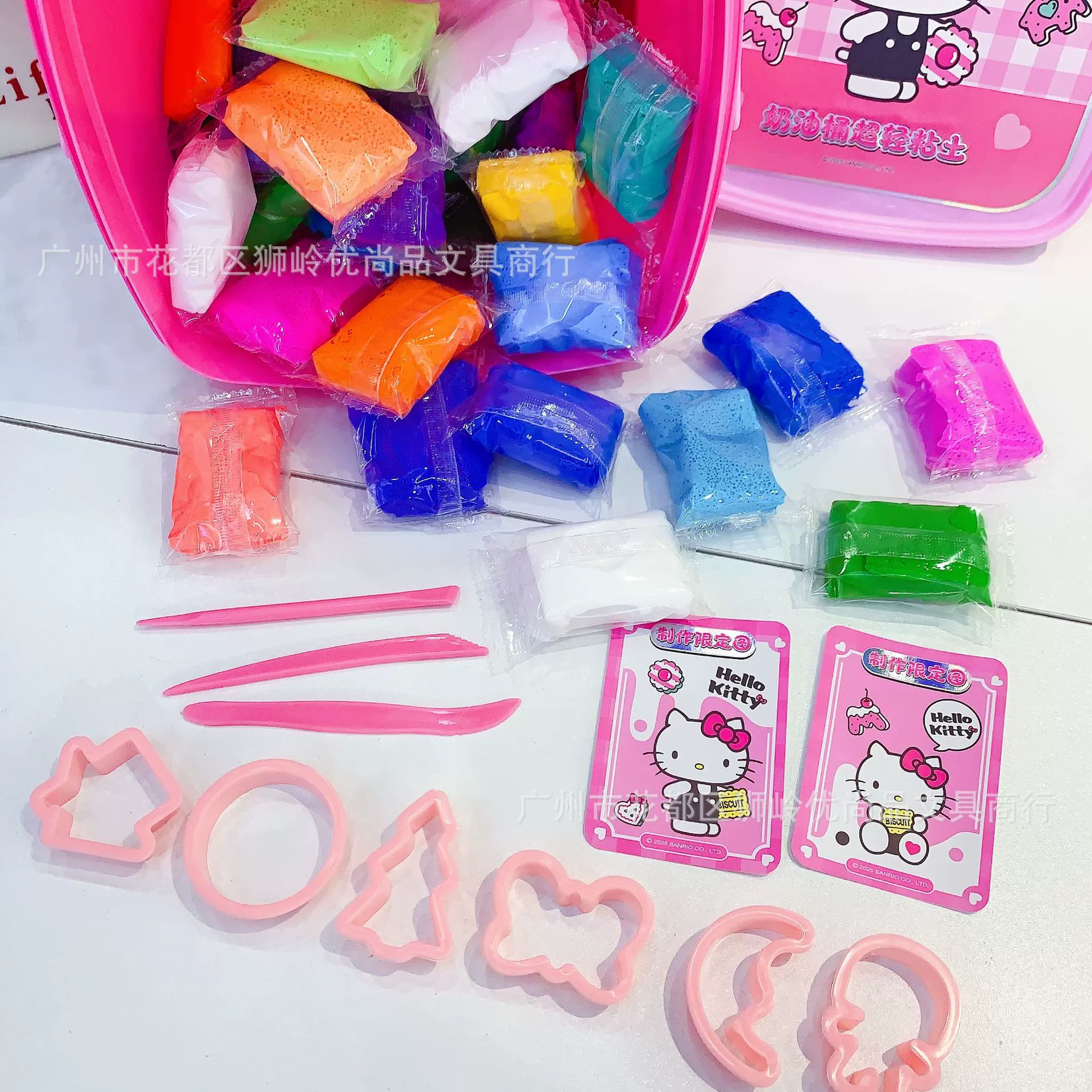 Hello Kitty, креативная мультяшная ультралегкая антимикробная глиняная каша для детей, детский набор, новая коллекция, 48 цветов, креативный подарок
