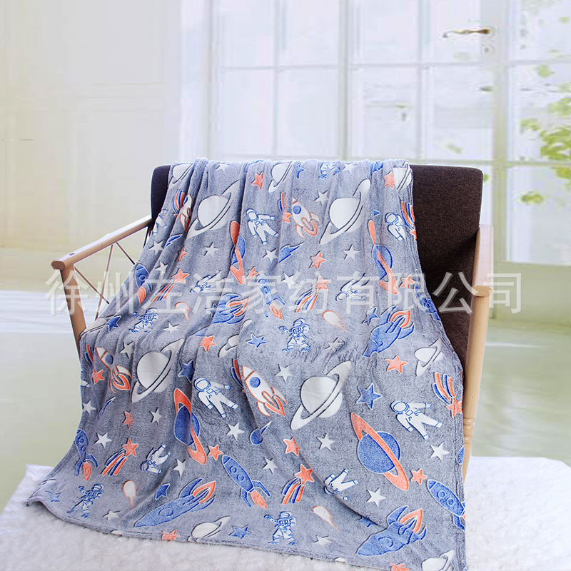 Al por mayor, mantas de niños transfronterizas, franela, mantas de siesta de oficina, mantas de aire acondicionado, mantas de jardín de infantes de dibujos animados, mantas en stock