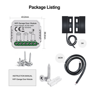 Tuya Smart Wifi Garage Door Module Zigbee Garage Door Module Switch Module