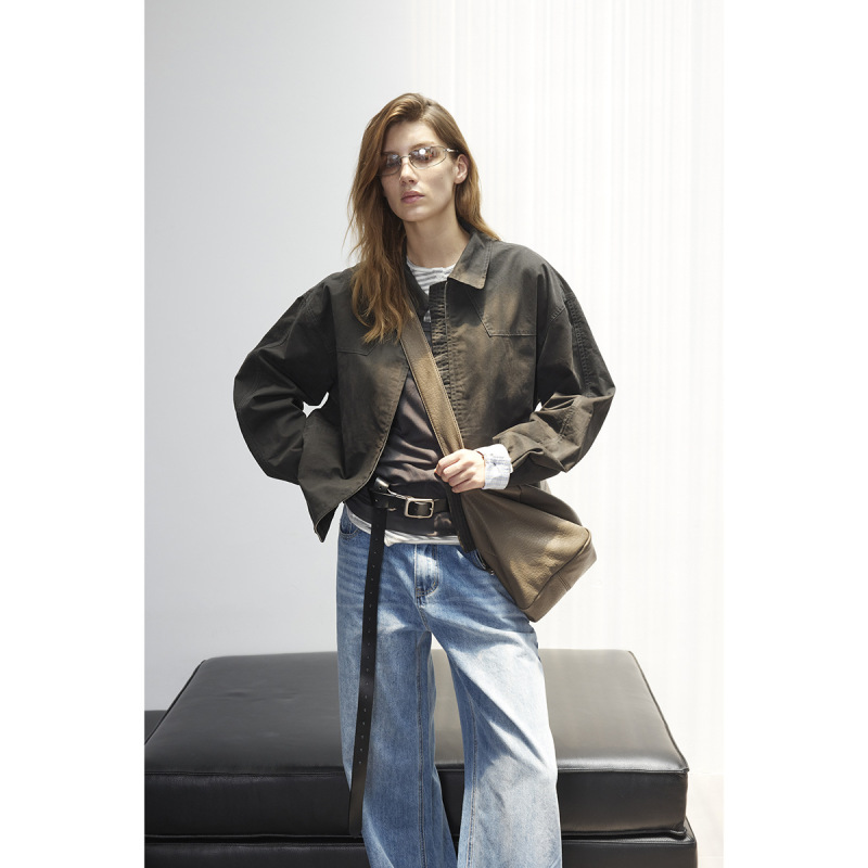 STAFFPICK美式复古Cleanfit工装夹克男女格子内衬春秋外套潮W265|undefined