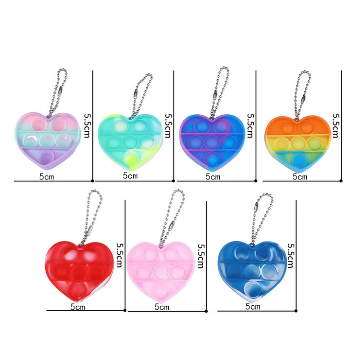 Брелок-уничтожитель грызунов, кулон на палец, пузырь, игрушка для снятия стресса, Радужный пресс, кулон, кулон