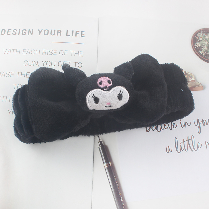 Otoño y invierno dibujos animados peluche lavar la cara cinturón de cabello máscara de mujer lavar la cara cinturón de cabello impermeable estereoscópico impermeable adornamientos de cabello al por mayor