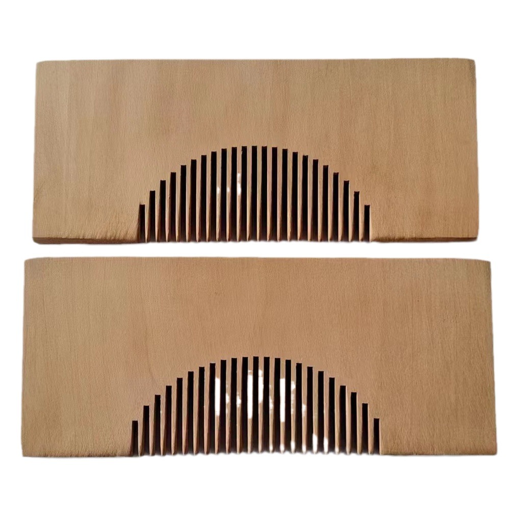 student diy handmade semi-finished peach wood comb rabbit comb lover diy comb lover gift comb