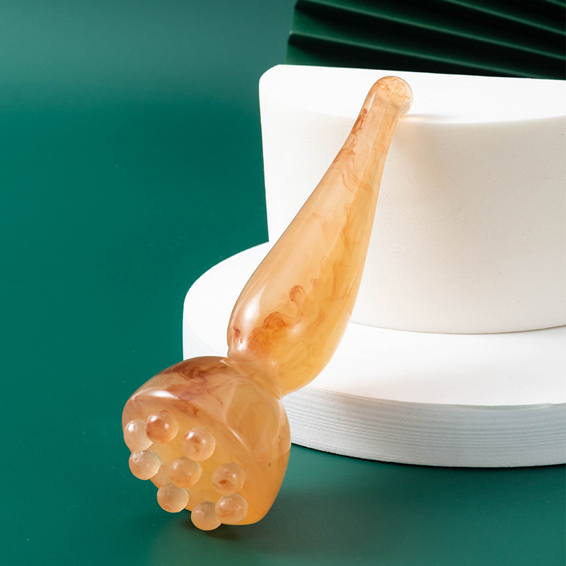 Paleta de brocado de loto Masaje facial, extracción de ojos, extracción de meridianos, acupuntura, cabeza, meridianos, herramientas de peinado generales para todo el cuerpo