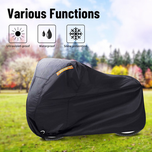 Cross-Border Amazon Spot Bicycle Cover Protective Cover Rainproof Sun Protection Dustproof Polyester Car Cover Car Cover Wholesale