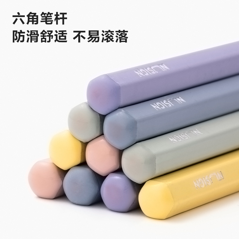 Lápices de escritura de madera negra HB / 2B hexagonal para principiantes para niños