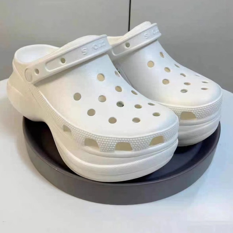 クロス下駄クラウドパフ高さ増加厚底ダッドシューズカルロスビーチシューズアウトドアサンダル男性と女性の靴|undefined