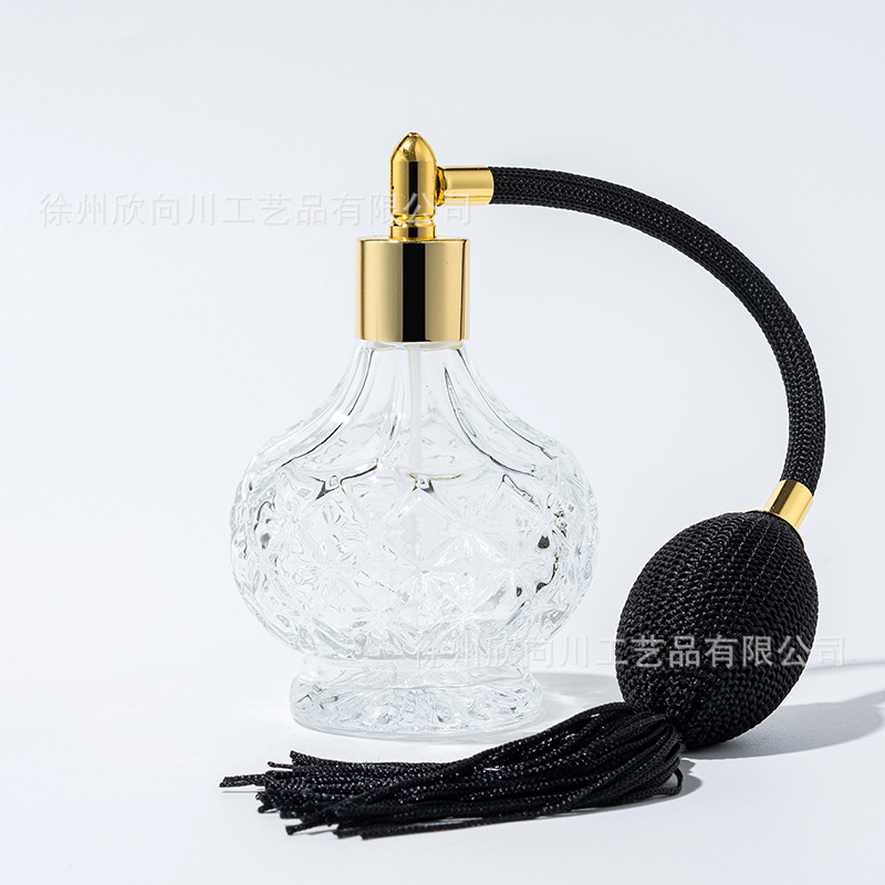 Bolsa de aire botella de spray de perfume 100mL prensa sub-botella piña aromaterapia botella de vidrio de alto grado volátil boquilla de peluquería