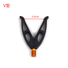 跨境黑色尼龍塑料海竿支架頭鯉釣配件魚竿支架炮台支架垂釣用品