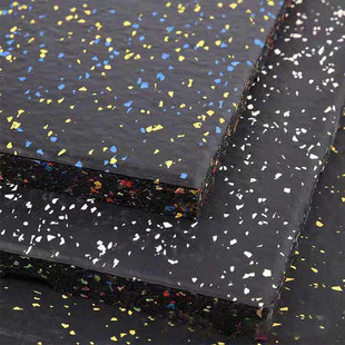 Gym Rubber Sports Floor Playground Indoor Floor Rubber Mat Horizontal Bar Dumbbell Power Zone Sound Insulation Shock Pad