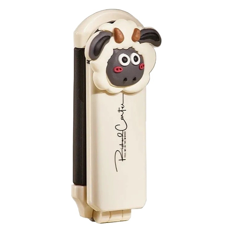 Peine portátil airbag cojín de aire peine de las mujeres peine especial espejo integrado plegable peine pequeño pelo liso de dibujos animados