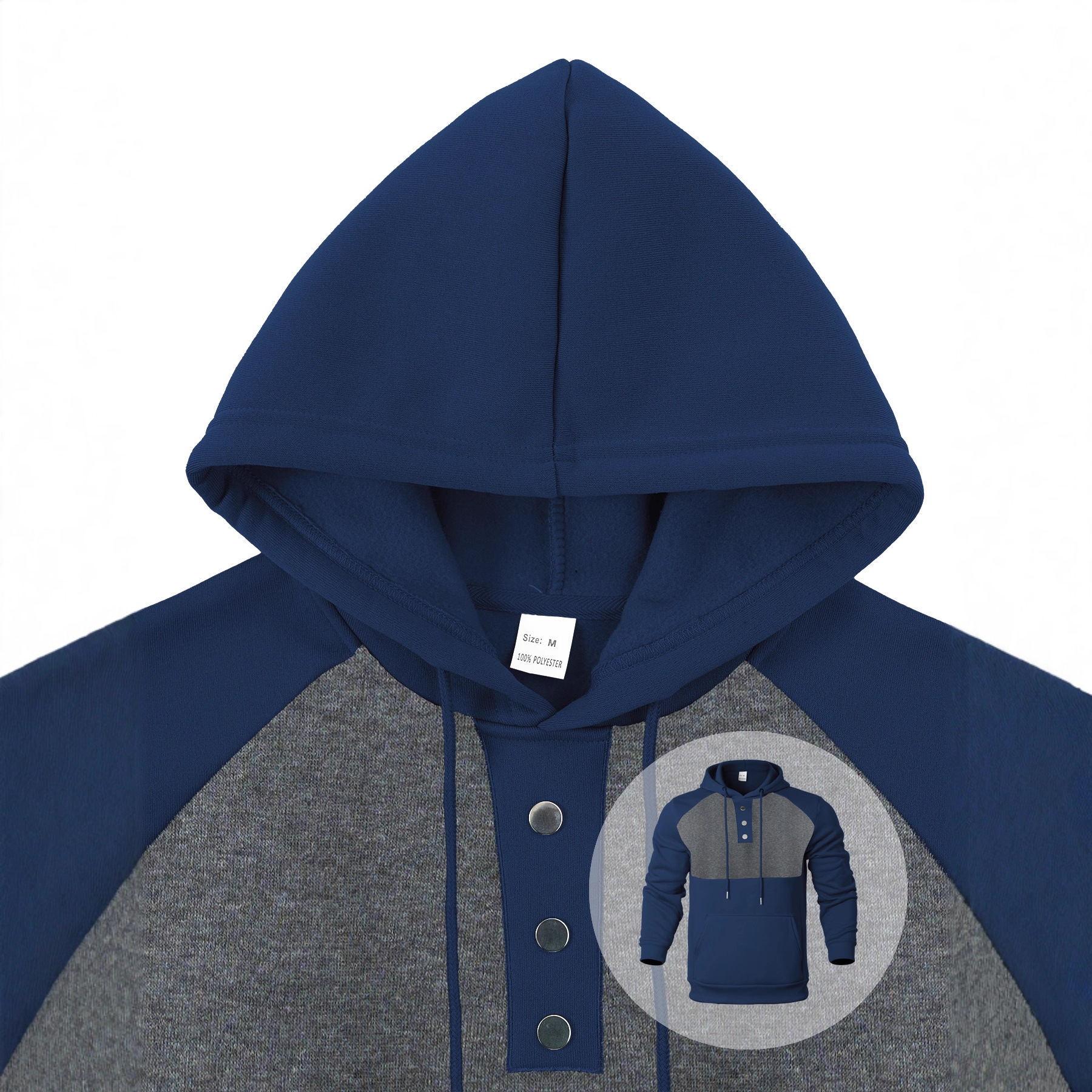 Nuevo transfronterizo Amazon TEMUXIYIN Europa y América marca de moda masculina fabricante transfronterizo deportivo ocio nuevo sudadera con capuz