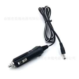 美式点烟器车载电源延长线12V/24V带开关指示车充转5521弯头DC线