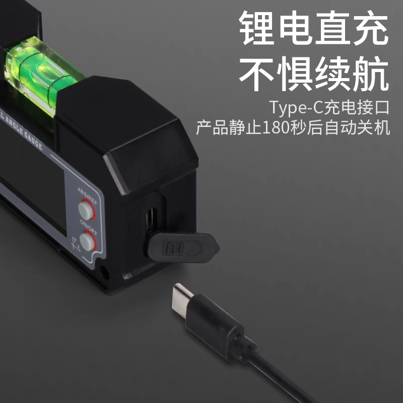 J8 Box Digital Display Thinking Horizontal Tilt Mini Digital Display Bluetooth Tilt Angle Measuring Instrument Dual-Axis Mini Multi-Function G3